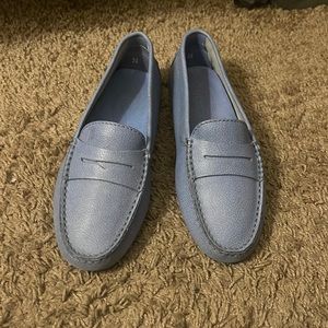 Womens JP Todd Blue Leather Loafer size 36